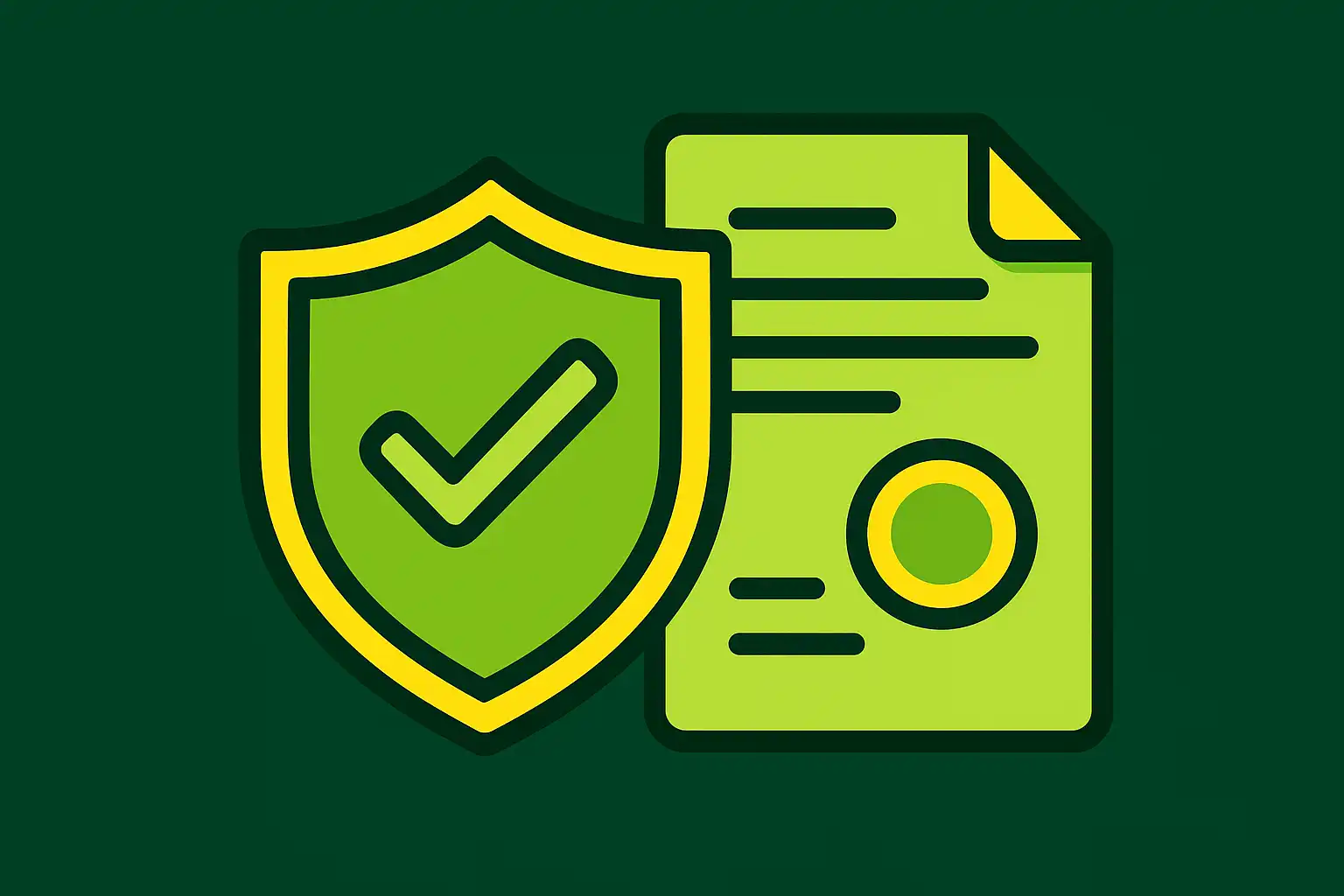 Shield and document icon representing licensing and security at WinsRoyal Casino