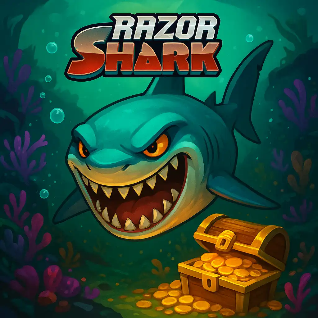 Slot game artwork for Razor Shark