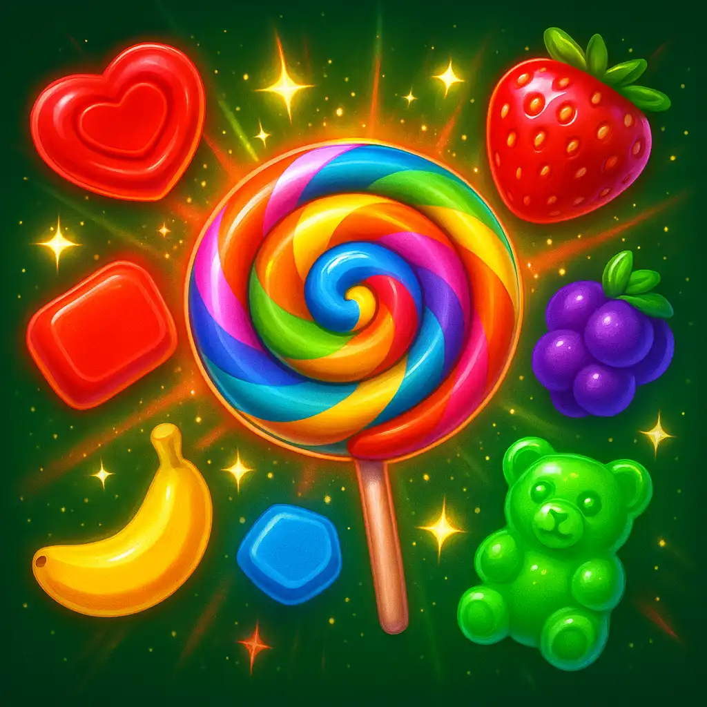 Slot game artwork for Sweet Bonanza
